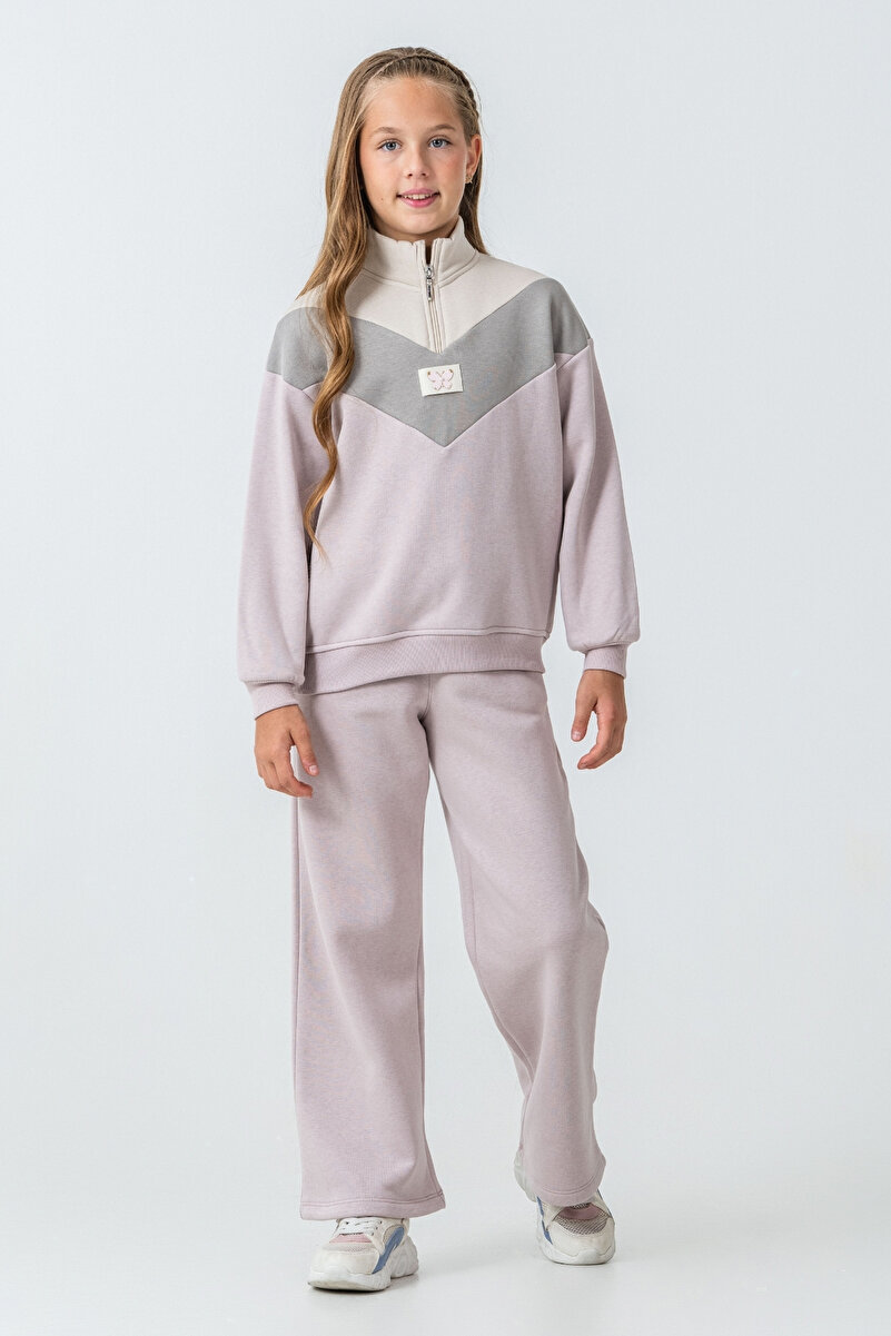1_org_zoom-66.jpg AHENGİM Girls' Winter Tracksuit with Butterfly Detail