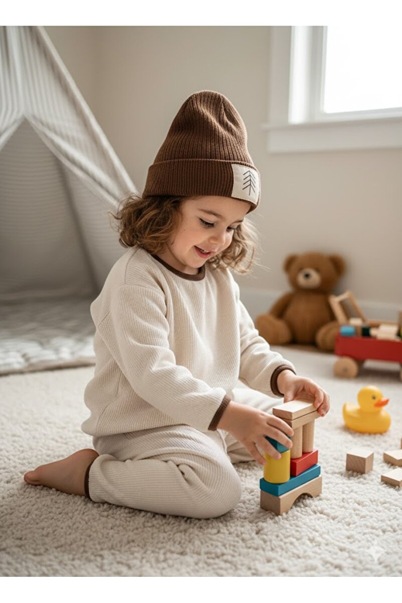 1_org_zoom-79.jpg Swan Baby Unisex Waffle Beret 3-Piece Set