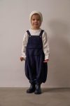 Oh La La Koala Navy Velvet Kids Overalls