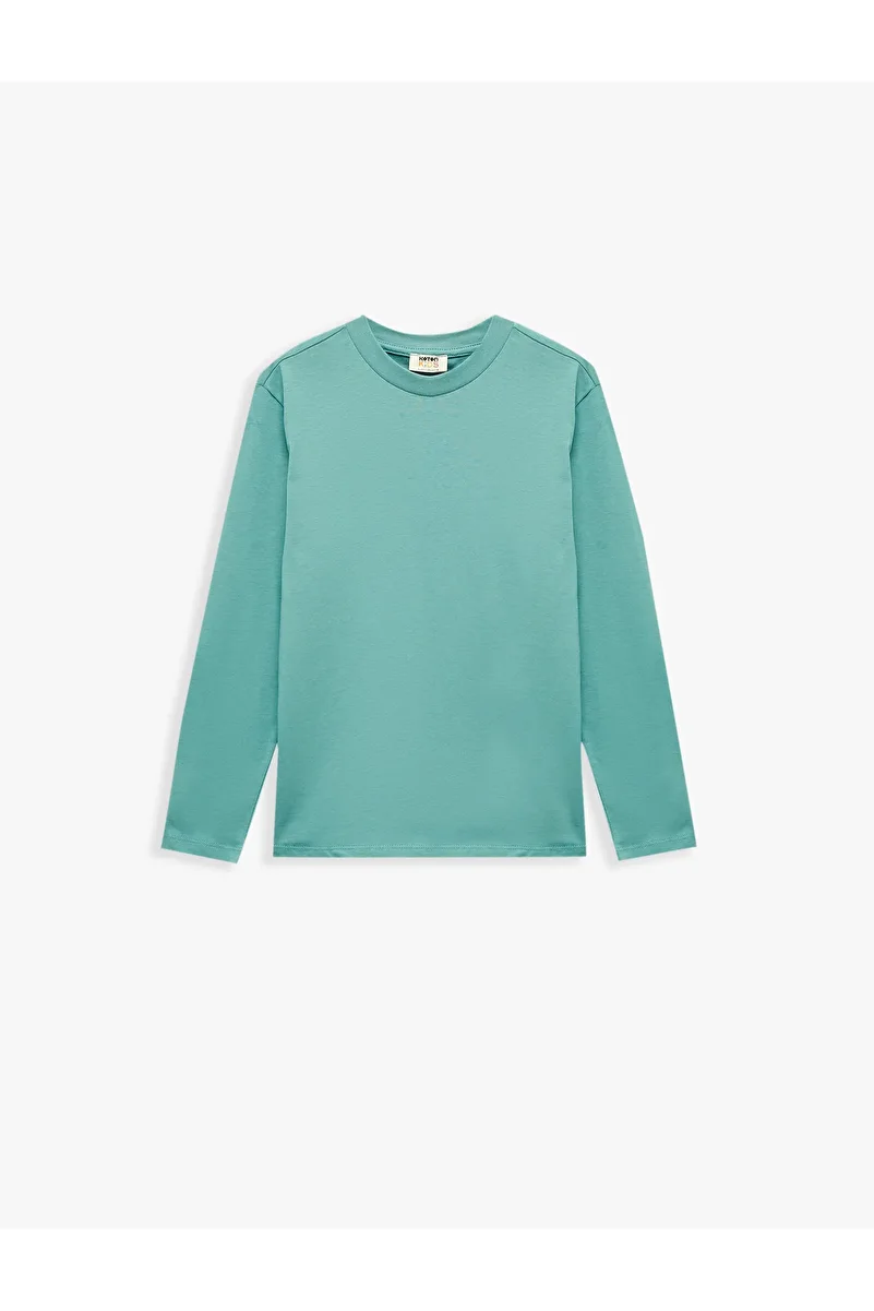 1_org_zoom.webp Cotton Crew Neck Long Sleeve T-Shirt Set