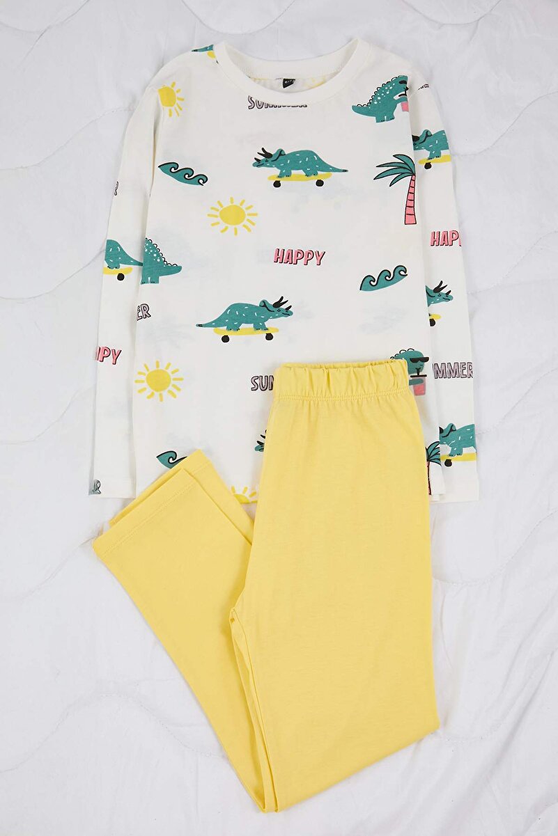 2_org_zoom-14.jpg Trendyolmilla Kids Colorful Printed 4-Piece Knit Pajama Set for Boys