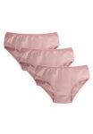 Triple Girls' Panty Set 2-9 Years Blush Pink