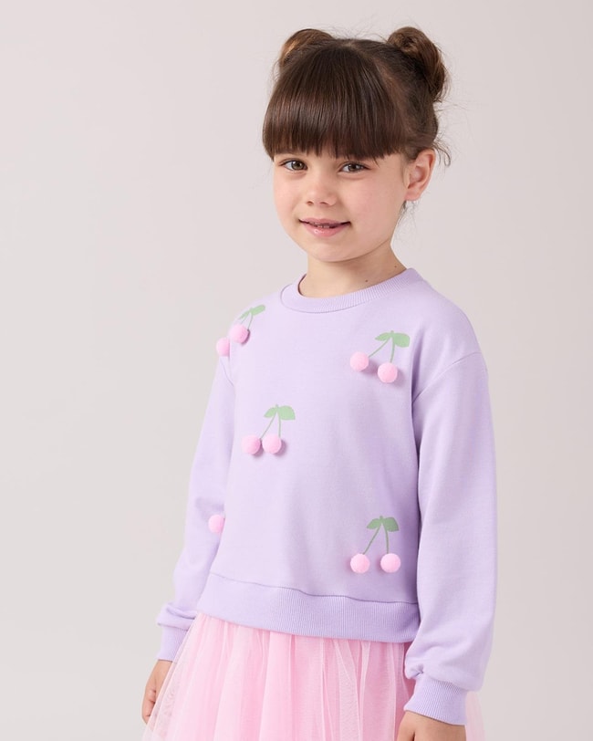 6bc17652-5440-4c4d-9e3e-363137247bdb-1d24a0.jpeg Girls' Cotton Cherry Appliqué Pink Tulle Dress