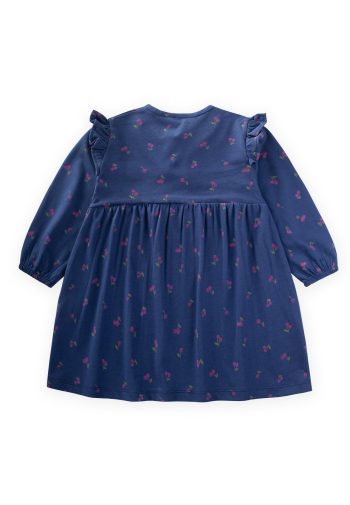 Printed Seasonal Dress 1-7 Years Cherry Pattern