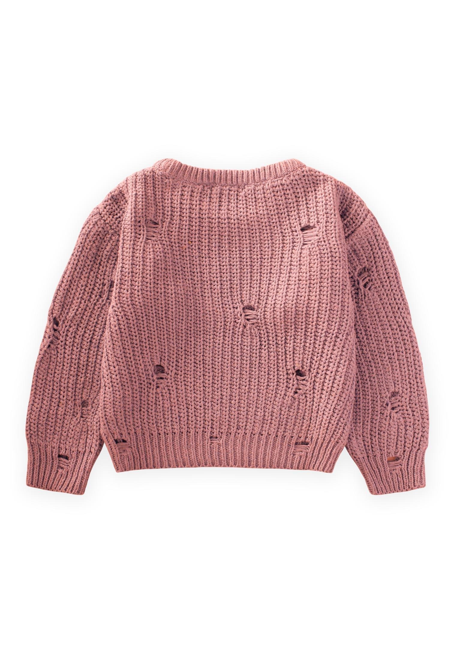 81401-5019selanik-triko-kazak-2-8-yas-b-f5a9.jpg Pale Pink Knit Sweater 2-8 Years