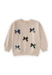 Sequin Sweatshirt for Ages 2-10 in Ecru