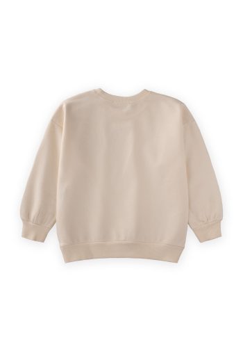 Sequin Sweatshirt for Ages 2-10 in Ecru