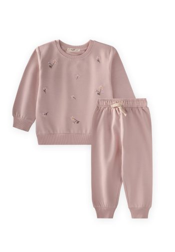 Kids' Sweatshirt Set 1-7 Years Powder Pink