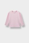 Girls' Long Sleeve Bicycle Neck T-Shirt
