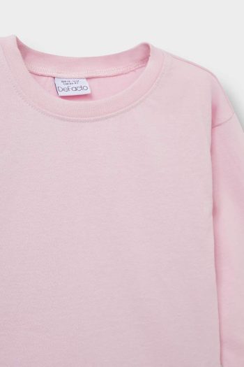 Girls' Long Sleeve Bicycle Neck T-Shirt