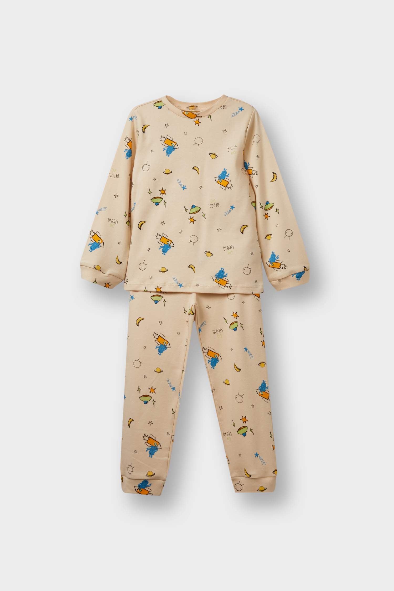 F0550A5_25AU_BG286_01_01.jpg Boys' Space Printed Long Sleeve Pajama Set