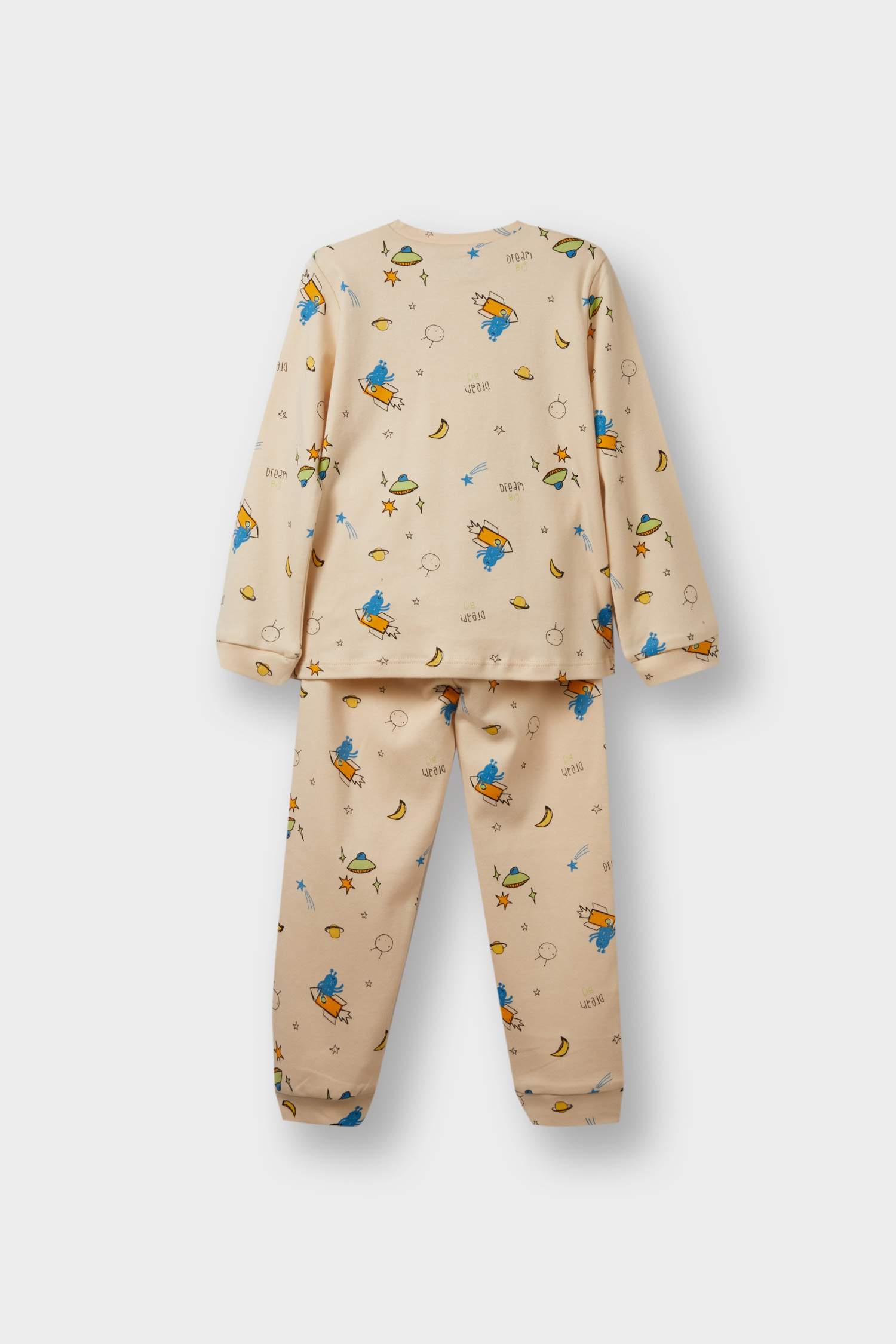 F0550A5_25AU_BG286_04_01.jpg Boys' Space Printed Long Sleeve Pajama Set