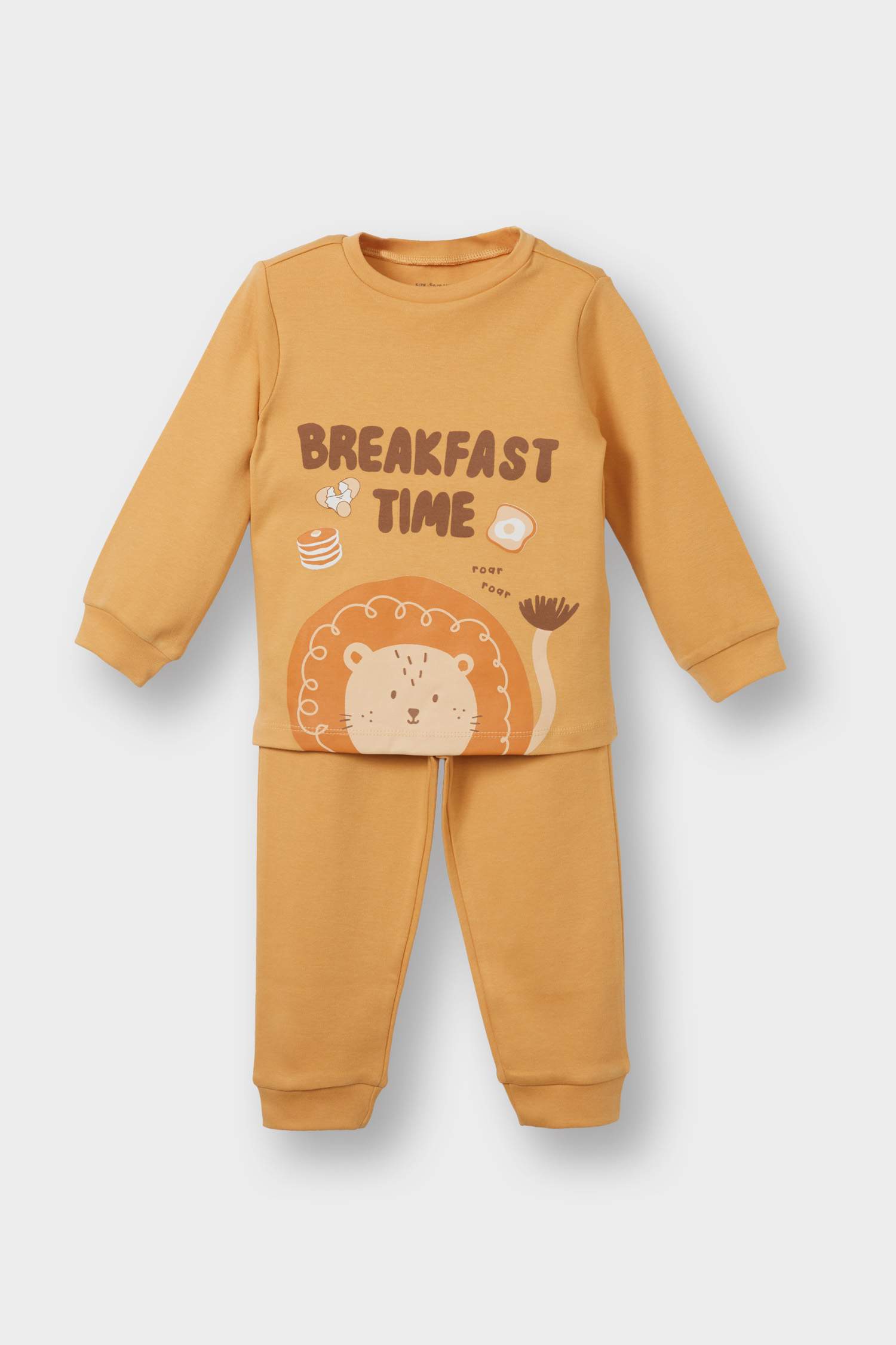 F0551A5_25AU_OG615_01_01.jpg Boys' Pajama Set with Lion Print Long Sleeve Top and Pants