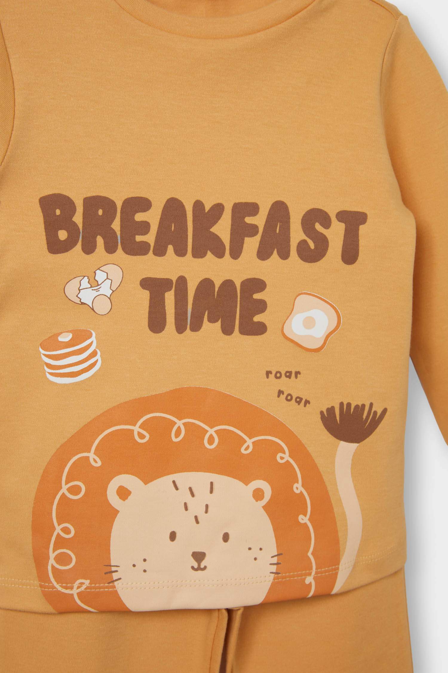 F0551A5_25AU_OG615_03_01.jpg Boys' Pajama Set with Lion Print Long Sleeve Top and Pants