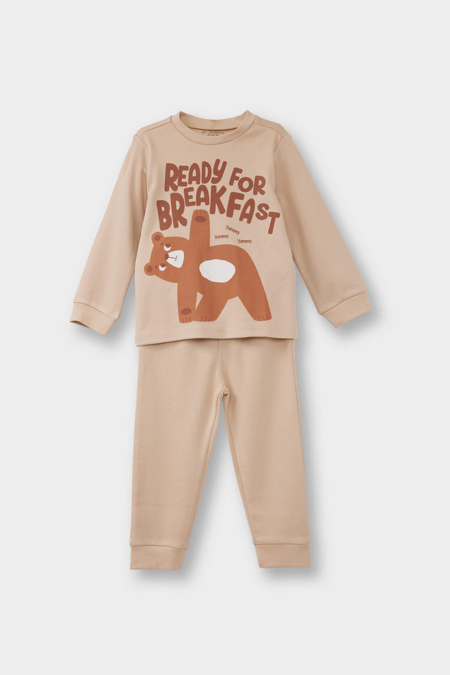 F0554A5_25AU_BG390_01_01.jpg Boys' Bear Print Long Sleeve Pajama Set