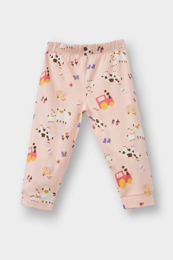 Girls' Baby 4-Piece Long Sleeve Pajama Set