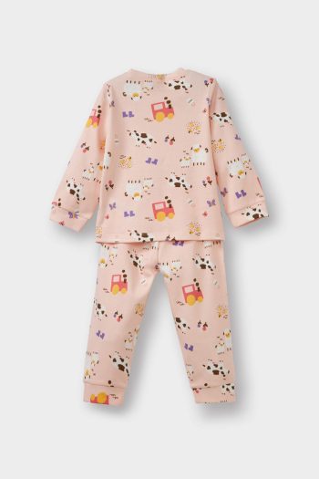 Girls' Baby 4-Piece Long Sleeve Pajama Set