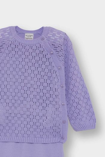 Girls' Baby 2-Piece Set with Openwork Knit Sweater