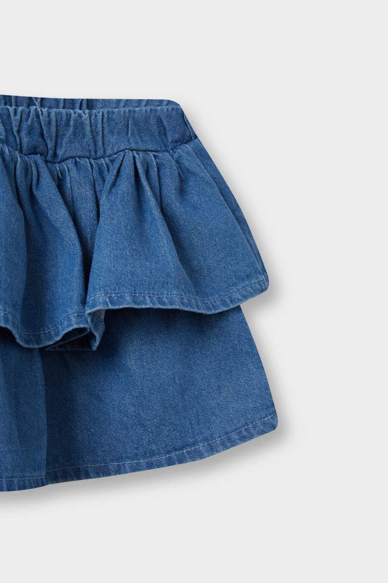 F3708A5_25AU_NM28_04_01.jpg Girls' Elastic Waist Layered Denim Skirt