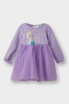 Girls' Frozen Long Sleeve Tulle Dress