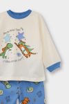 Boys' Pajama Set with Long Sleeve Printed Top and Long Pants