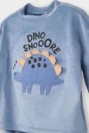 Boys' Dinosaur Print Long Sleeve Welsoft Plush Pajama Set