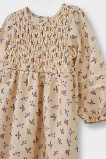 Girls' Floral Twill Dress