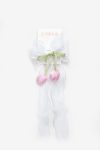 White Tulip Figure Hanging Hair Clip for Girls