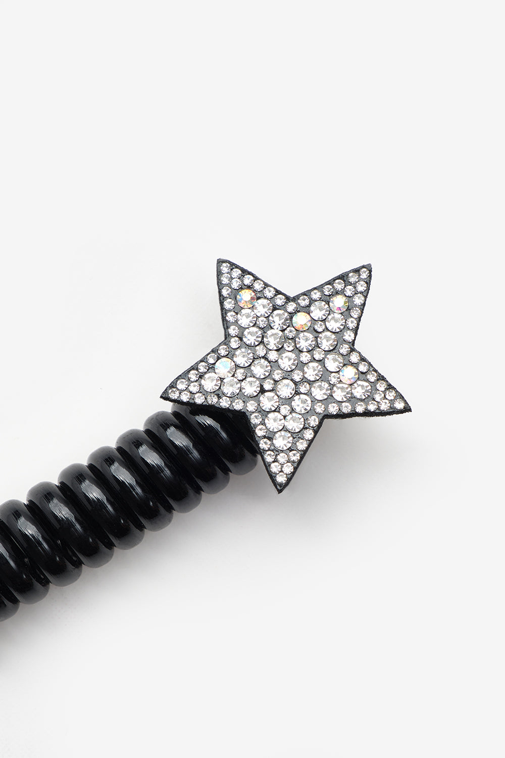 TCLS25AWGHAC061_1034_6.jpg Black Glitter Star Shaped Hair Clip for Girls