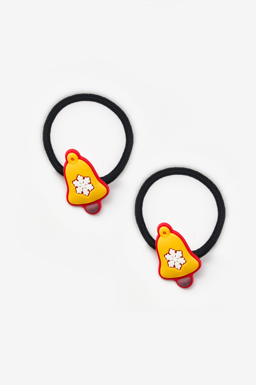 TCLS25AWGHAC070_1033_5.jpg Yellow Bell Figure Girl's New Year Hair Tie Set