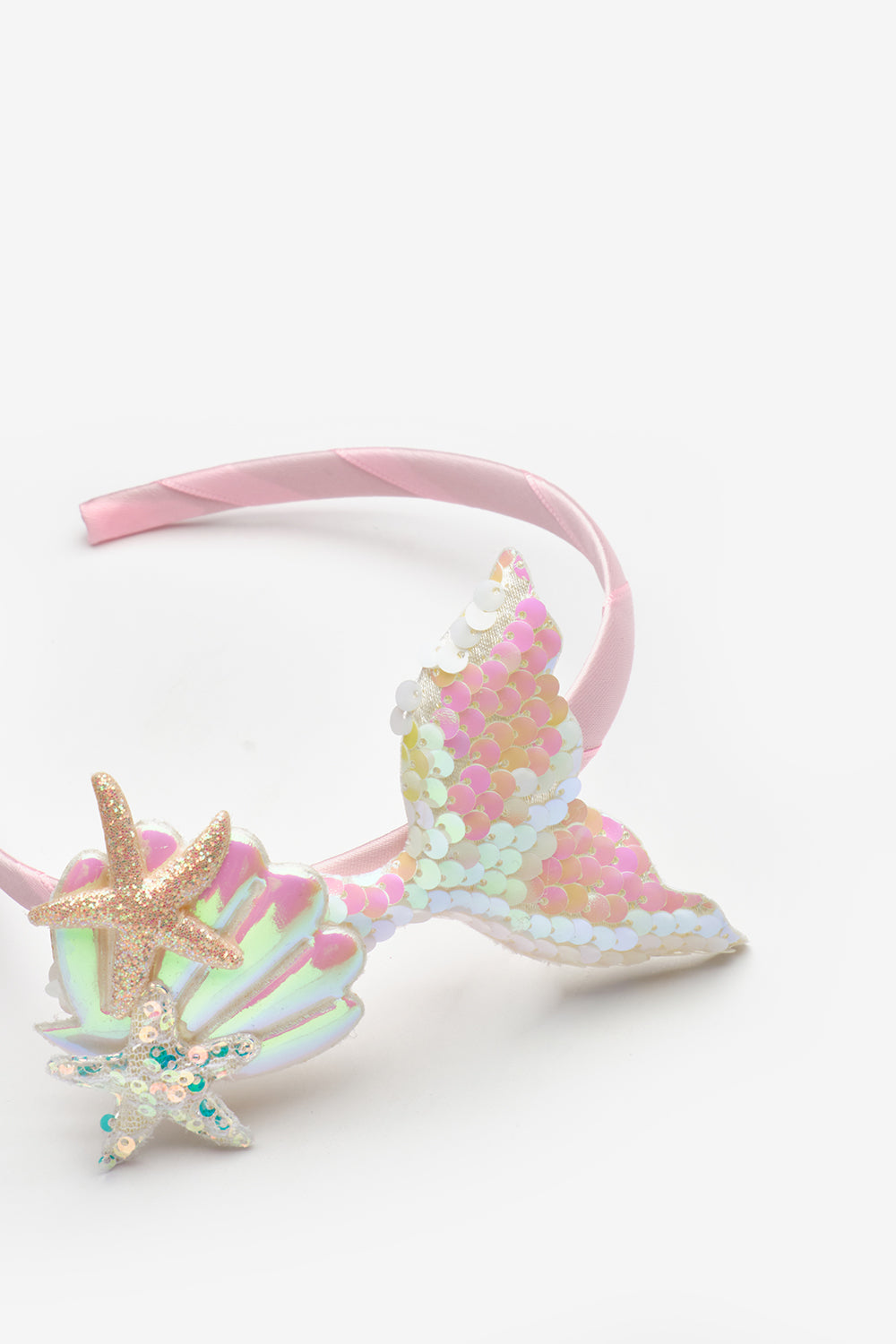 TCLS25SSGHAC003_1005_5.jpg White Sequin Mermaid Figure Girl's Headband