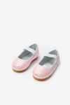 Pink Butterfly Glitter Girls' Ballet Flats