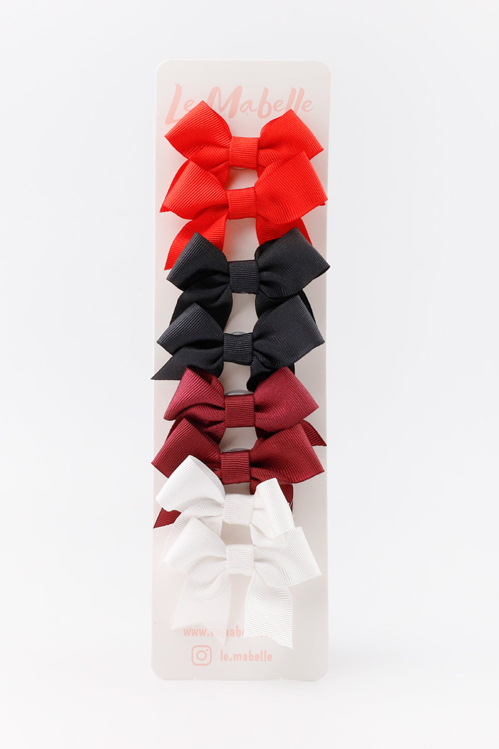 TLMB24ASGHAC001_1001_5.jpg Multicolored Red Tones 8-Piece Ribbon Bow Clip Set