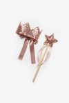 Rose Sequined Girls' Hairband Set