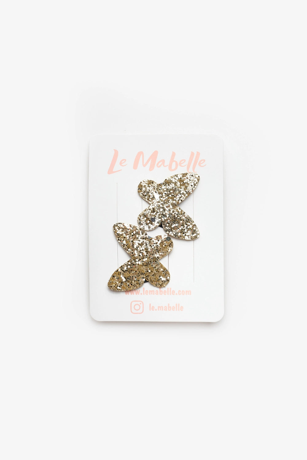 TLMB25AWGHAC016_1002_6.jpg Gold Glitter Butterfly Figure 2-Piece Baby Hairpin Set
