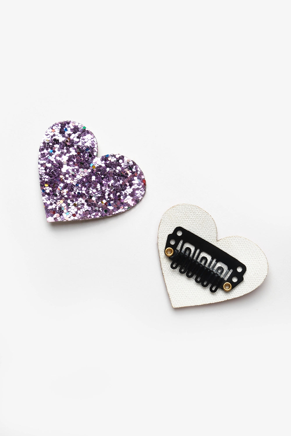 TLMB25AWGHAC018_1021_5.jpg Lilac Sparkly Heart Shaped Set of 2 Baby Hair Clips
