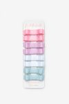 Multicolored Soft 8-Piece Mini Ribbon Bow Hair Clip Set for Girls