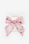 Pink Butterfly Print Tulle Hairpin for Girls