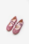 Fuchsia Heart Velcro Girls' Shoes