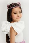 Fuchsia Round Sequin Girl's Queen Crown