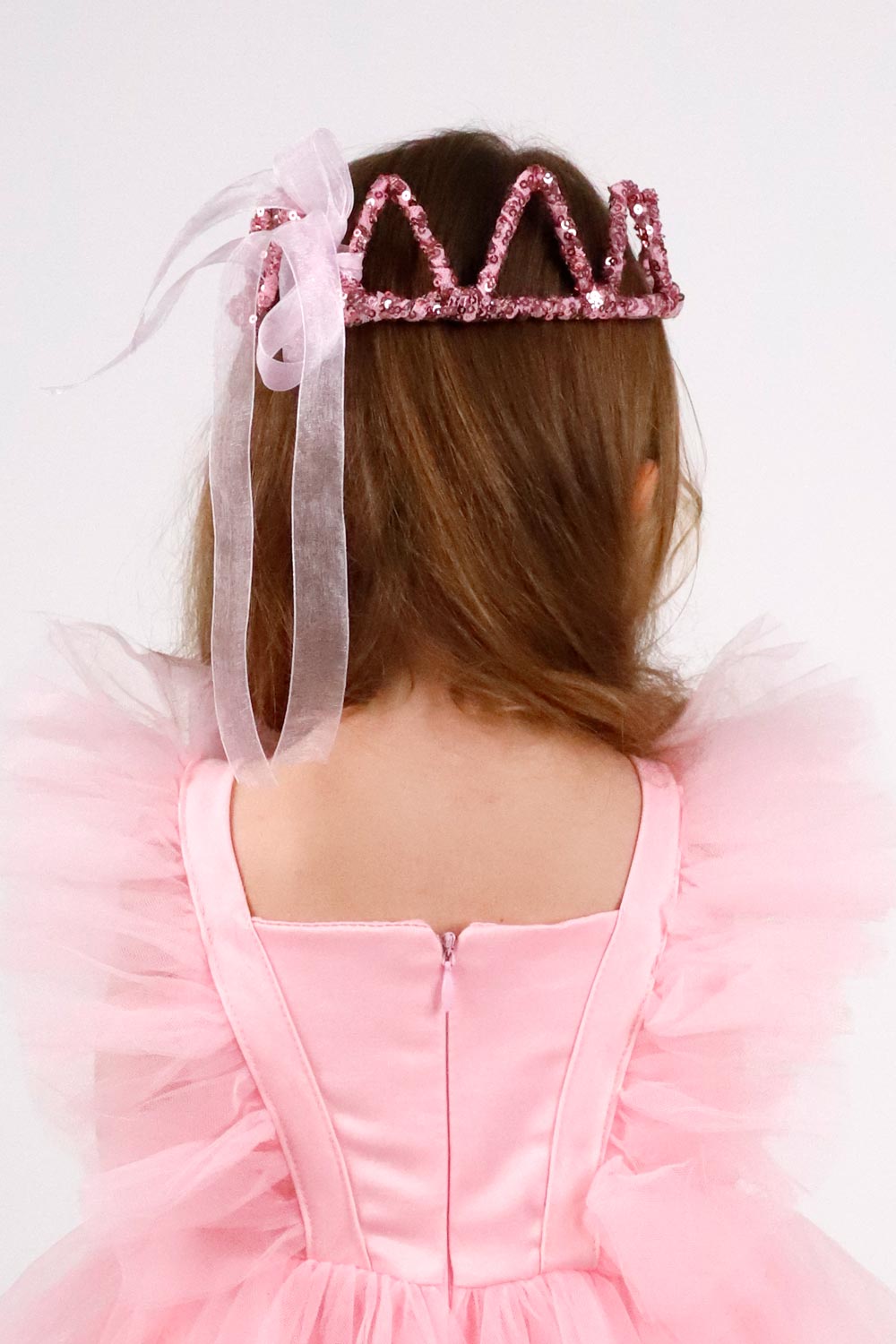 TSKD23ASGPHA001_1008_2.jpg Fuchsia Round Sequin Girl's Queen Crown