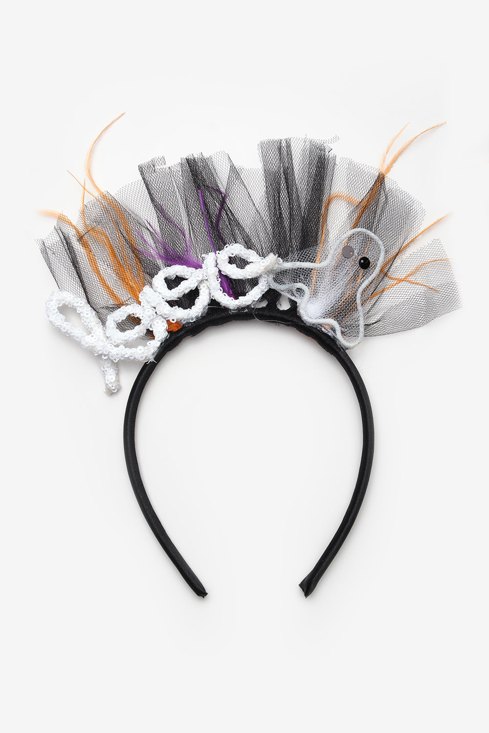 TSKD25AWGHAC006_1034_5.jpg Black Ghost Figure Girl's Halloween Crown