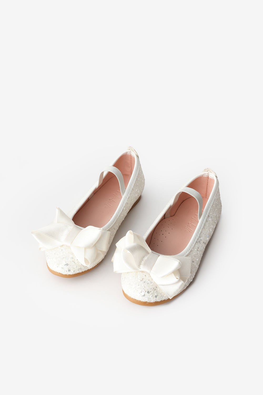 TTRC22ASGKSH001_1005_5_fe59ad92-f571-4398-a10d-40421dfe461a.jpg White Bow Glitter Girls' Shoes