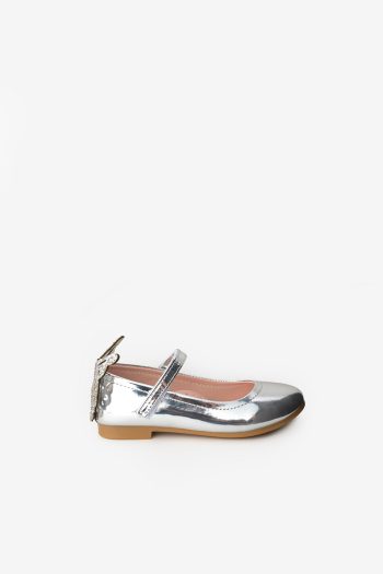 Silver Heeled Butterfly Girl's Shoes