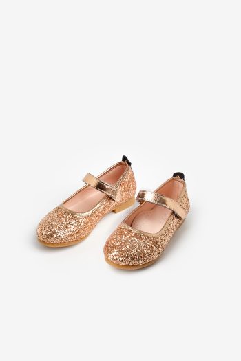 Pink Glitter Velcro Girls' Shoes