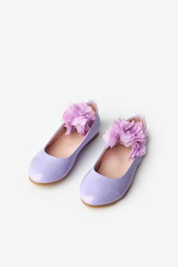 Lilac Tulle Flower Girl Shoes