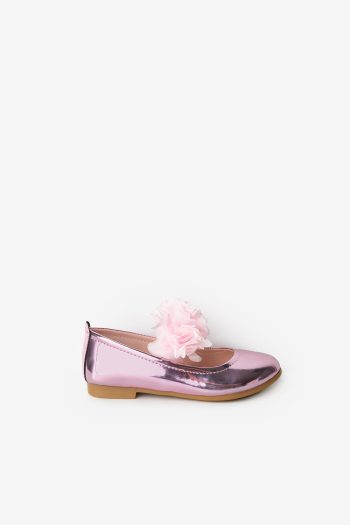 Pink Tulle Flower Girl Shoes