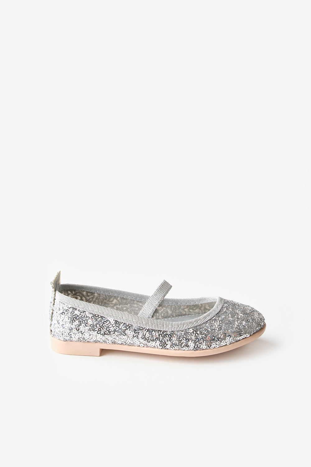 TTRC25SSGKSH002_1011_6.jpg Silver Sequin Girls' Ballerina Flats