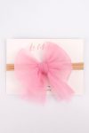 Pink Tulle Bow Hairband
