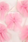 Pink Tulle Bow Hair Clip for Girls